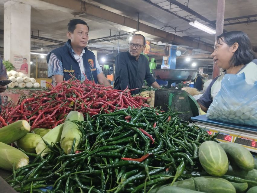 Pastikan Bapokting Aman, Subdit I Indag Krimsus Polda Sumut Sidak Pasar di Medan