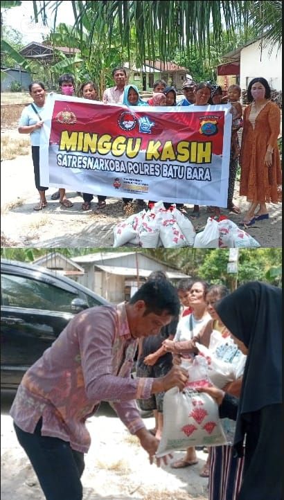 Sentuh Hati Masyarakat, Program Minggu Kasih Satnarkoba Polres Batubara Sosialisasi Bahaya Narkoba