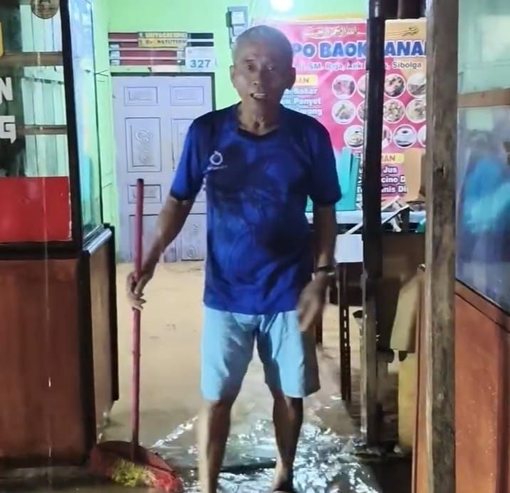 Sungai Meluap, Banjir Rendam Permukiman Warga Kota Sibolga