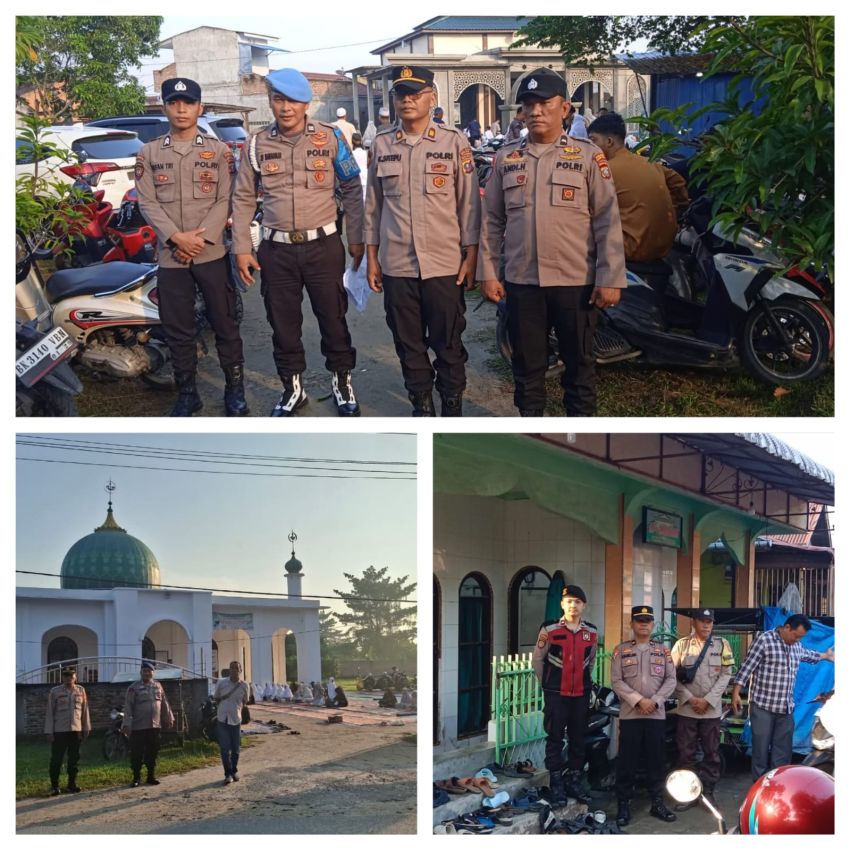 Polres Tanjungbalai Amankan Sholat Idulfitri Muhammadiyah di Sejumlah Masjid