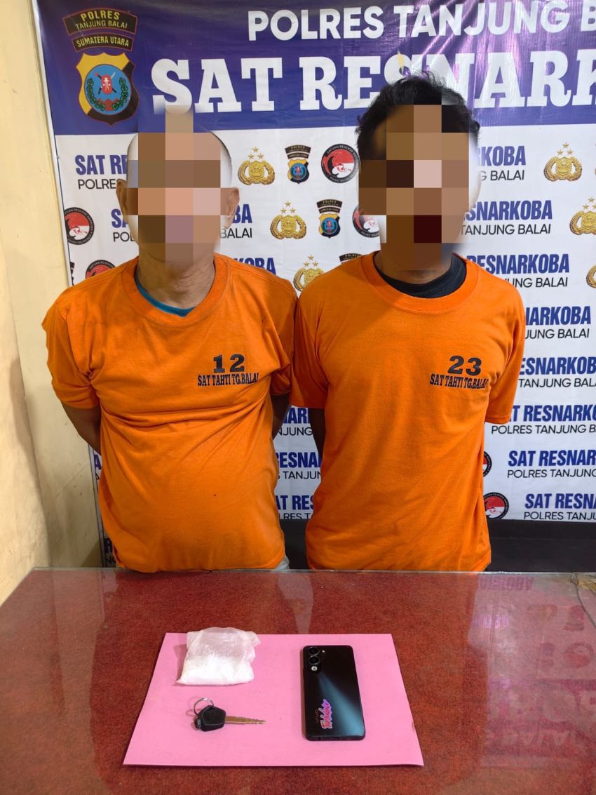 Edarkan Sabu, Dua Pria Diringkus Satres Narkoba Polres Tanjungbalai