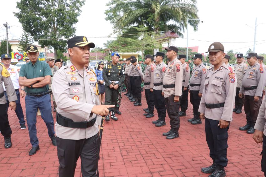 Kapolres Simalungun Pimpin Apel Gelar Pasukan Ops Ketupat Toba 2026