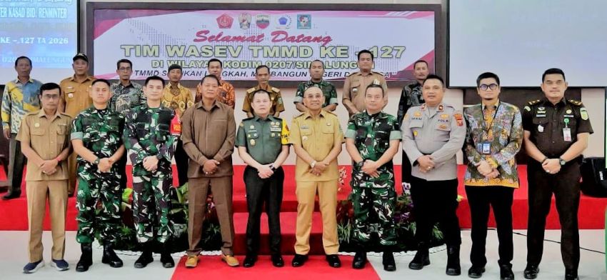 Bupati Simalungun Sambut Kunker Tim Wasev di Kodim 0207/Sml