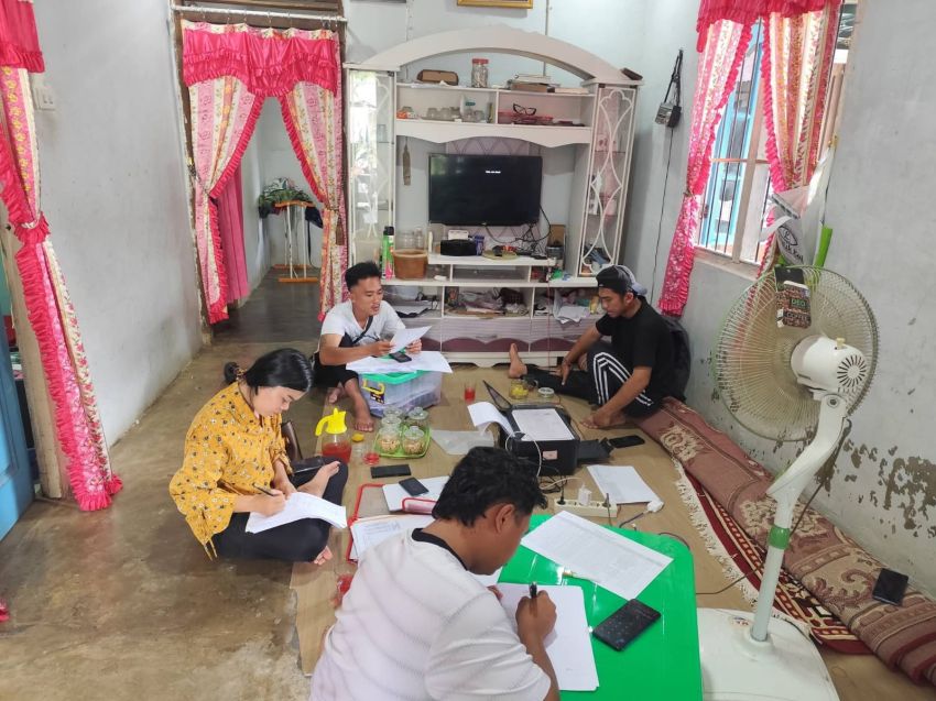 Pemdes Pagaran Honas Lakukan Pendataan UMKM Berdampak Bencana