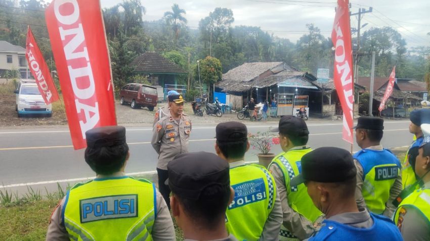 Operasi Ketupat Toba 2026, Polsek Pancurbatu Siagakan Dua Pos Pengamanan di Jalur Medan-Berastagi