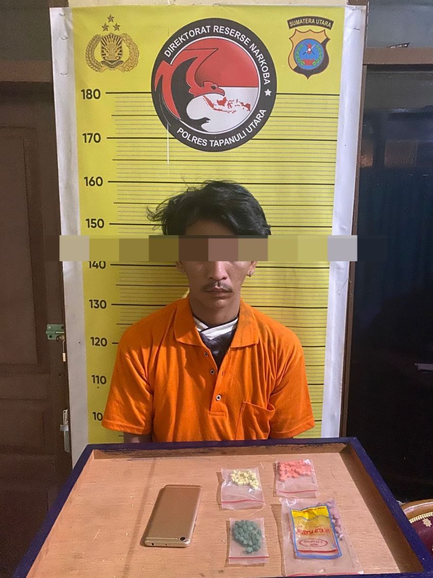 Polres Taput Tangkap Terduga Bandar Narkoba, 114 Butir Ekstasi Disita
