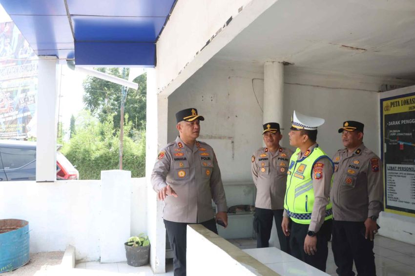 Kapolres Batubara Cek Kesiapan Pos Pengamanan Jelang Operasi Ketupat Toba 2026