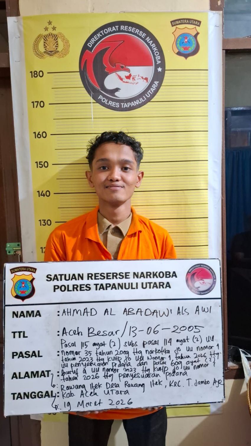 Polres Taput Gagalkan Pengiriman Narkotika Antar Provinsi Melalui Bandara Silangit