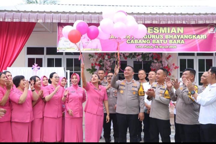 Bersinergi Membangun Tugas Polri, Kapolres Batubara Resmikan Kantor Bhayangkari