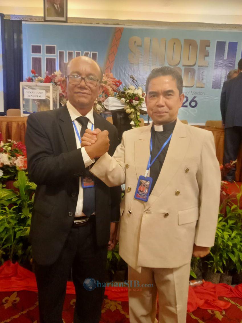 Pdt Dr Toni Liston Hutagalung dan Pdt Dormen Pasaribu Terpilih Menjadi Ephorus dan Sekjen HKI