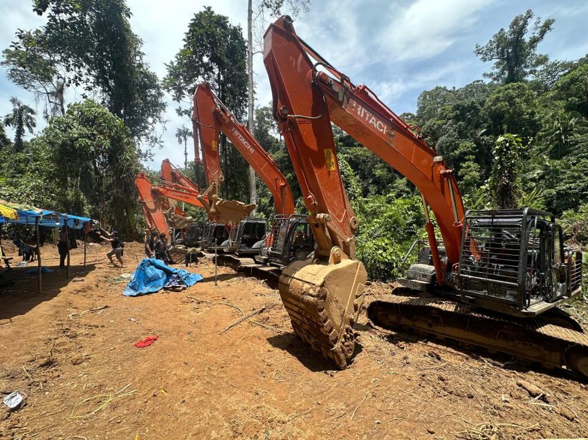 Polda Sumut Tindak Tambang Emas Ilegal di Perbatasan Tapsel&ndash;Madina