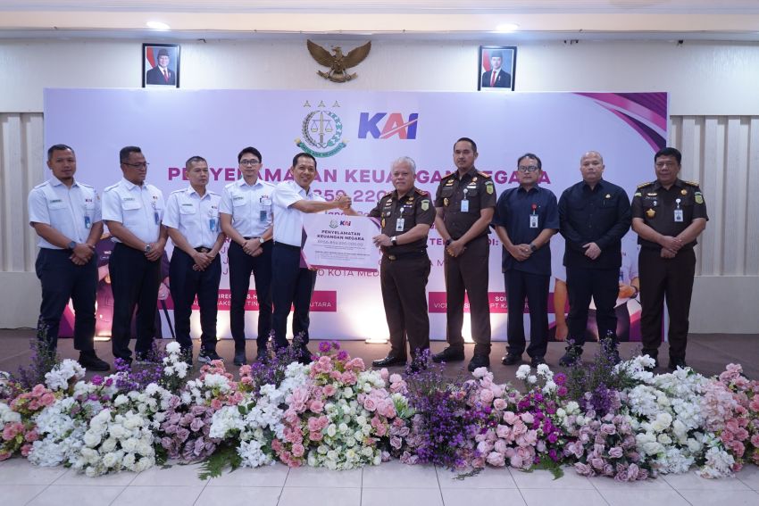 Kejati Sumut Kembalikan Aset PT KAI Senilai Rp55,8 Miliar