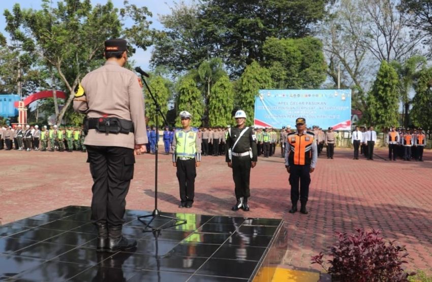 Apel Gelar Pasukan Operasi Ketupat 2026, Polres Langkat Siap Amankan Mudik Lebaran
