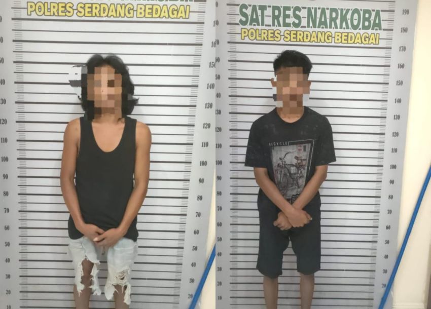 Dua Terduga Pengedar Sabu Dibekuk di Pantai Cermin