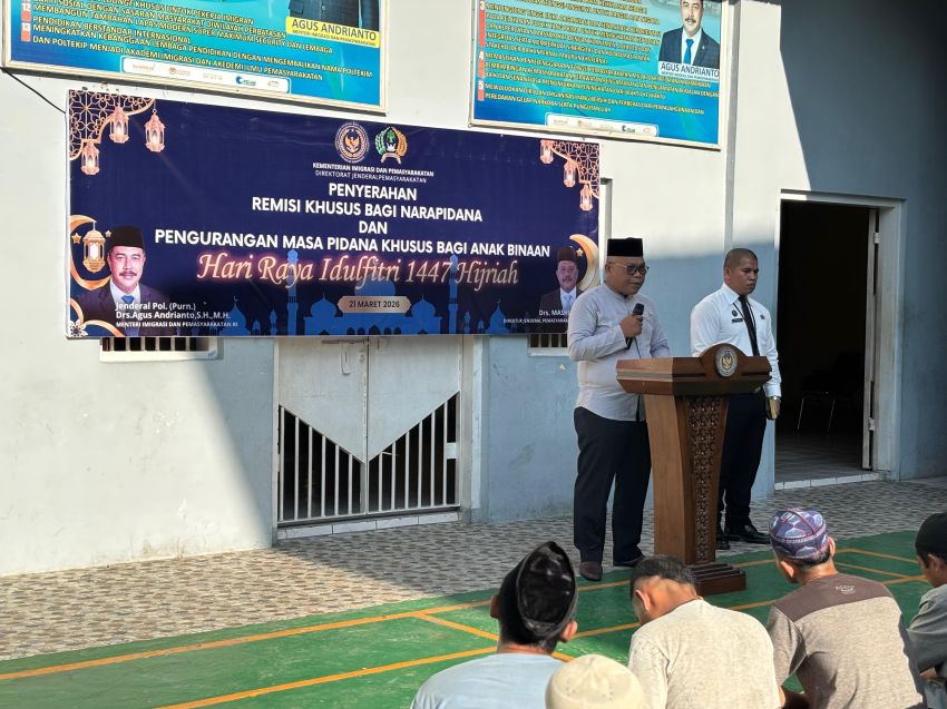 56 Warga Binaan Lapas Barus Terima Remisi Khusus Idul Fitri 1447 H