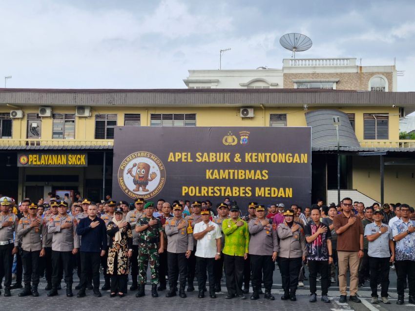 Polrestabes Medan Gelar Apel Sabuk dan Kentongan Kamtibmas, Dorong Warga Aktif Jaga Lingkungan