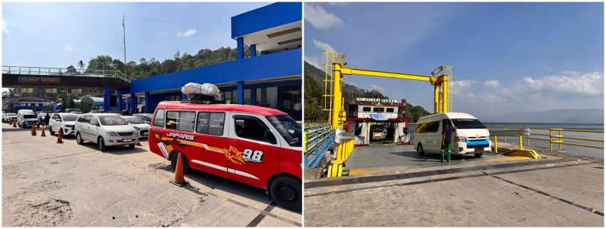 Arus Balik, Penyeberangan di Pelabuhan Kapal Ferry Jurusan Tigaras-Simanindo Ramai Lancar