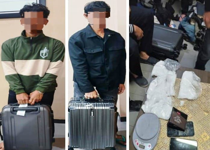 Lagi, 2 Pria Asal Wonosobo dan Pidie Bawa 2 Kg Sabu Ditangkap di Bandara Kualanamu