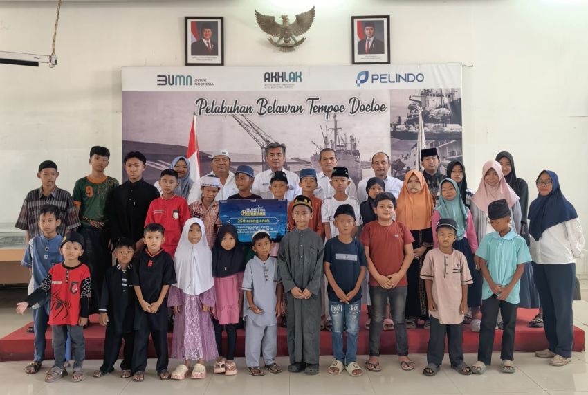 Pelindo Regional 1 Belawan Santuni Ratusan Anak Yatim