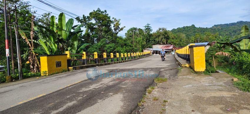Jembatan Gido di Nias Miring, Warga Khawatir Terancam Putus