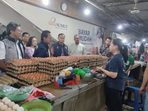 Pastikan Harga Pangan Aman Jelang Lebaran, Subdit I Indag Krimsus Polda Sumut Sidak Pasar Petisah dan Sukarami
