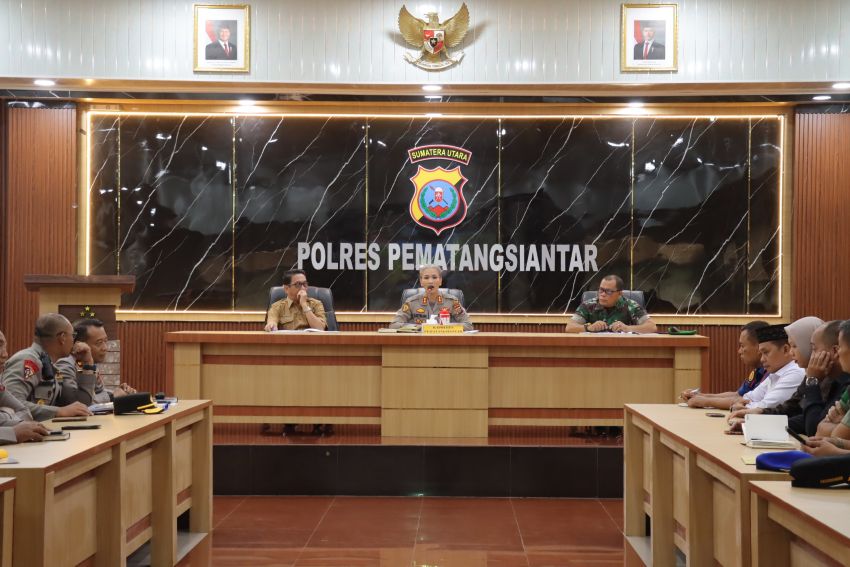 Kapolres Pematangsiantar Pimpin Rakor Lintas Sektoral Ops Ketupat Toba 2026