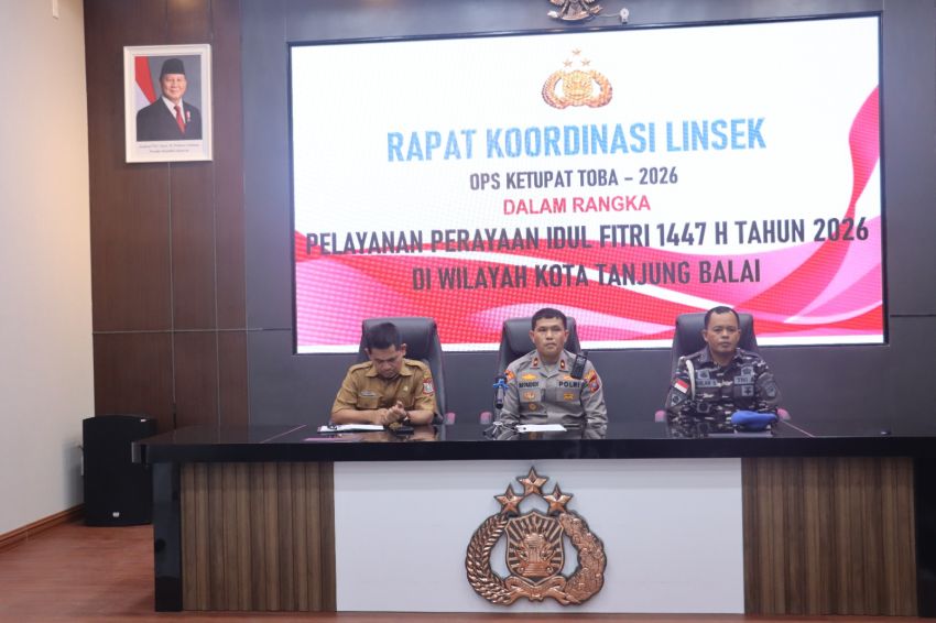 Polres Tanjungbalai Rakor Lintas Sektoral Kesiapan Ops Ketupat Toba 2026