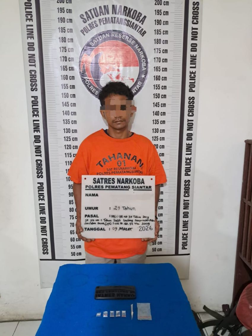 Residivis Narkoba Ditangkap di Halaman Hotel Adel Weis, Polisi Sita 5 Paket Sabu