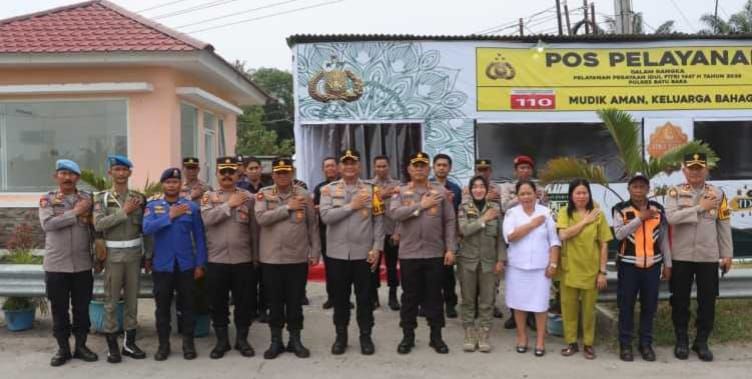 Tim Pamatwil Polda Sumut Cek Pos Pelayanan Exit Tol Lima Puluh