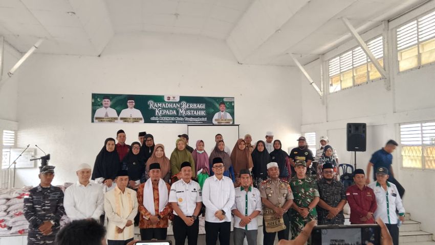 Polres Tanjungbalai Hadiri Penyaluran Zakat BAZNAS untuk Ribuan Mustahik