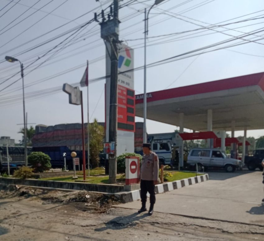 Polres Simalungun Pantau 15 SPBU, Imbau Warga Tidak Panic Buying
