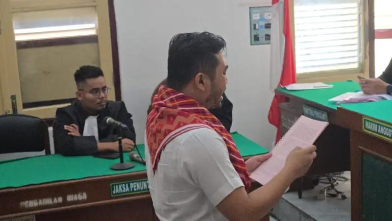 Amsal Sitepu Bacakan Pledoi di PN Medan, Minta Dibebaskan Dari Dakwaan Korupsi