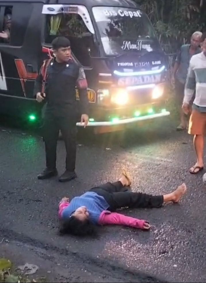 Pejalan Kaki Tewas Ditabrak Bus Sinar Sepadan di Raya