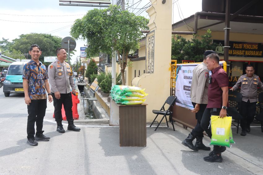 Polres Batubara Gelar Gerakan Pangan Murah, Jual 10 Ton Beras SPHP Rp58 Ribu per 5 Kg