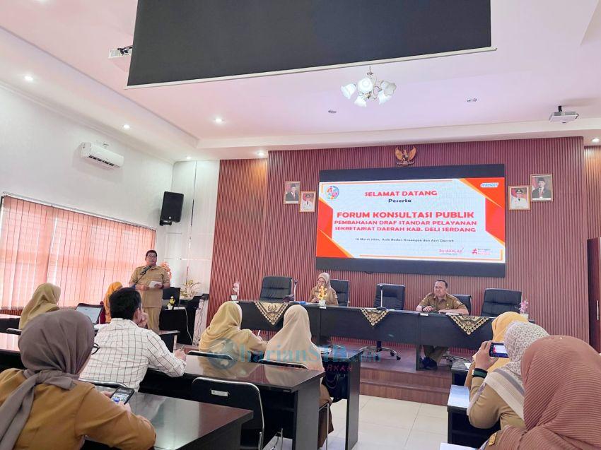 Forum Konsultasi Publik Mantapkan Layanan Publik CTM di Setdakab Deliserdang