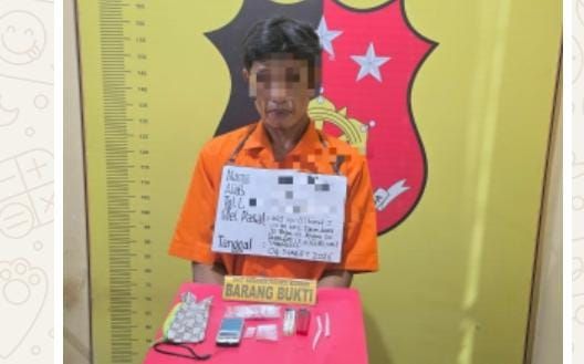 Polsek Marbau Ringkus Pria Diduga Pengedar Sabu di Labura