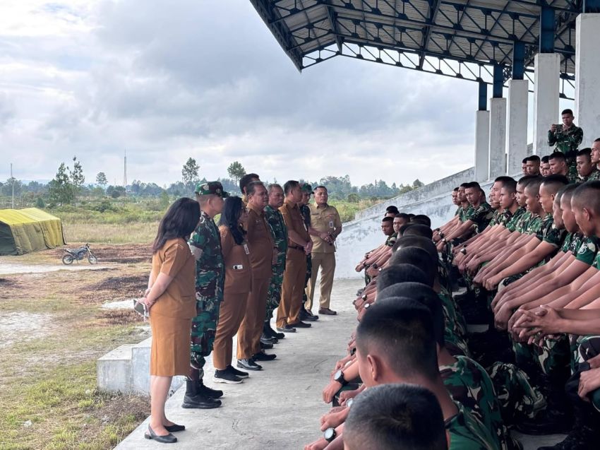 Pemkab Humbahas Sambut Kedatangan Prajurit Yonif TP 955/Hoda Sihapaspili di Doloksanggul