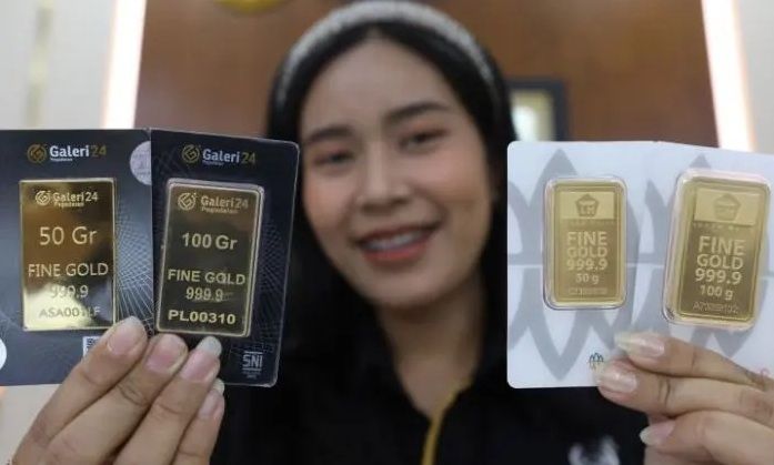 Harga Emas Tembus Rp2,83 Juta Per Gram.