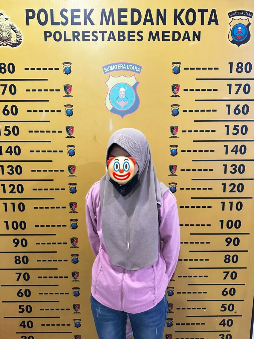 Polsek Medan Kota Amankan Wanita Diduga Ancam Pegawai Toko Ponsel