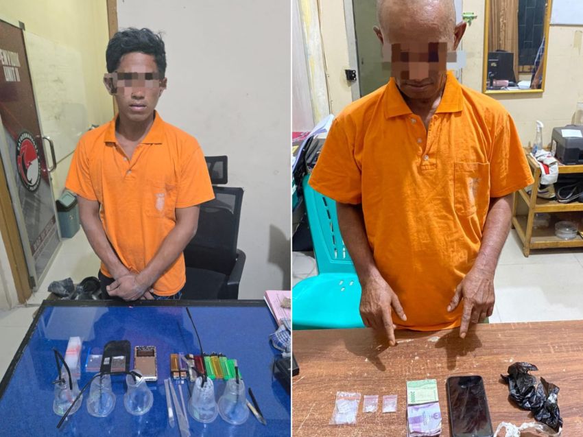 Polres Batubara Grebek Sarang Narkoba, 2 Pelaku Diamankan