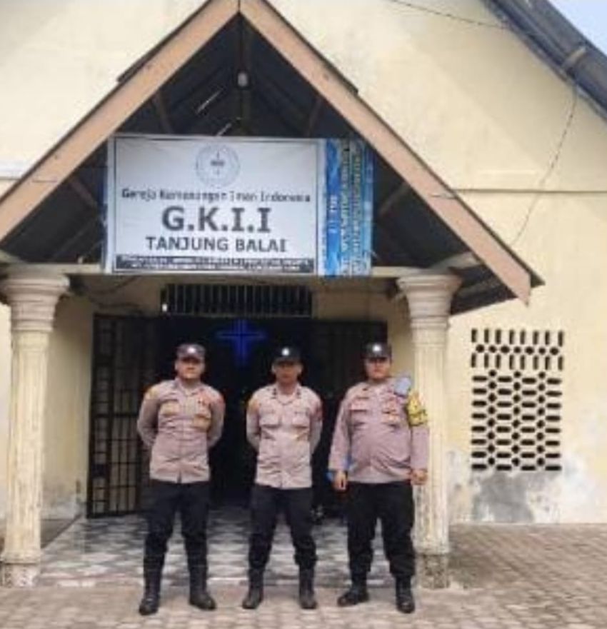 Polres Tanjungbalai Amankan Ibadah Paskah di Seluruh Gereja