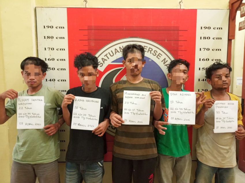 Belasan Pelaku Sabu Ditangkap di Palas, Remaja Ikut Terjerat