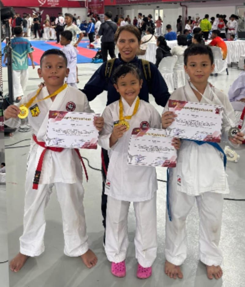 Piala Kadisporasu, Dojo Polres Batubara Raih 2 Emas, 2 Perak