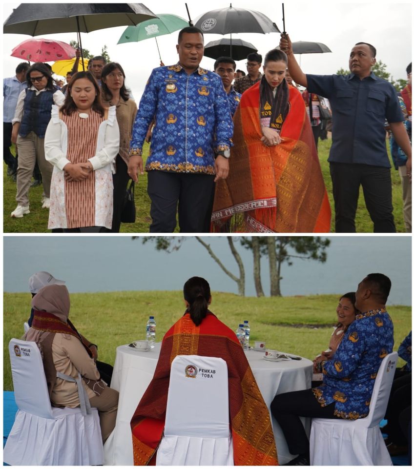 Menpar di Toba, Bupati Sampaikan Kondisi Pariwisata dan Rencana Wisata Rohani di Toba