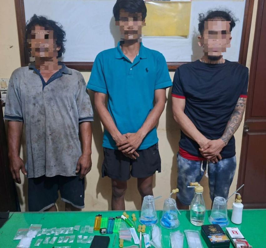 Polsek Tanjungmorawa Tangkap 3 Terduga Pengedar Sabu, 15 Gram Sabu Disita