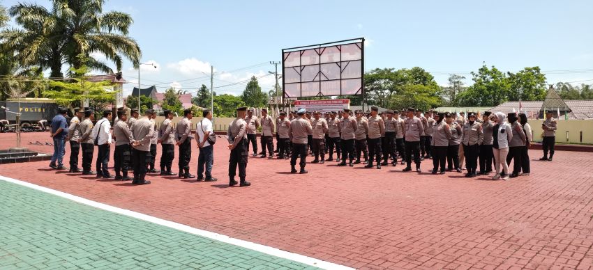 Tim Laser Unit Jatanras Sat Reskrim Polres Simalungun Dilatih Sistem Pengamanan Markas Komando