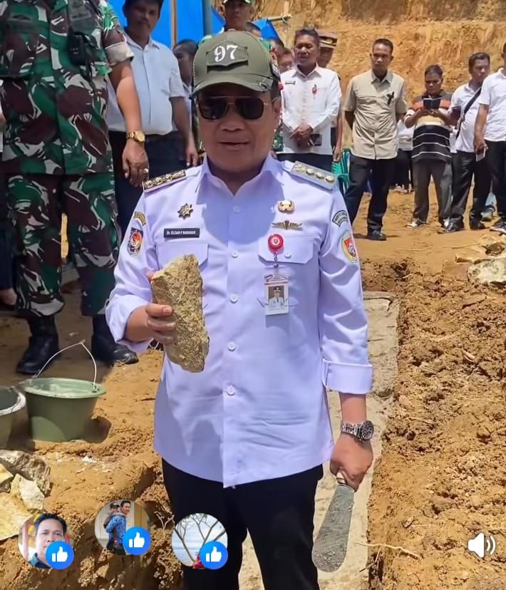 Bupati Humbahas Letakkan Batu Pertama Pembangunan KDMP di Pakkat