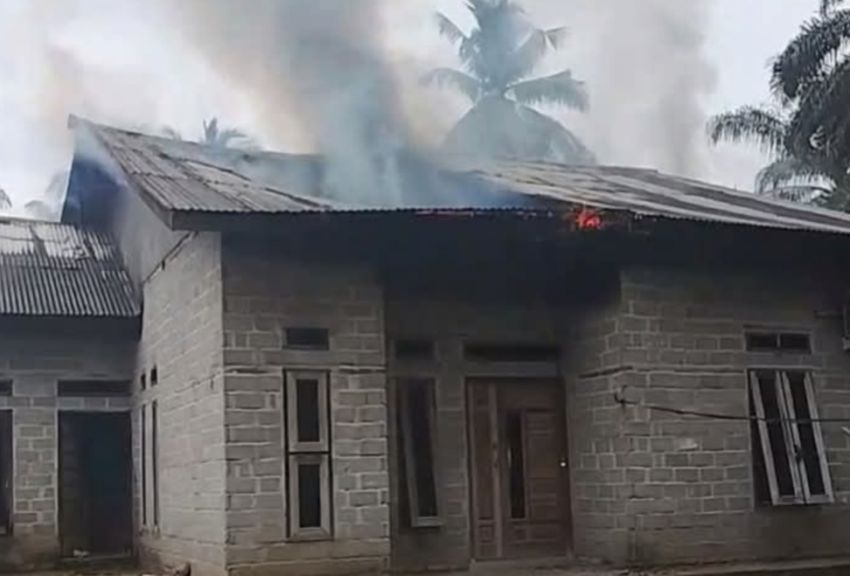 Rumah IRT di Kualuh Hulu Labura Terbakar, Kerugian Rp50 Juta