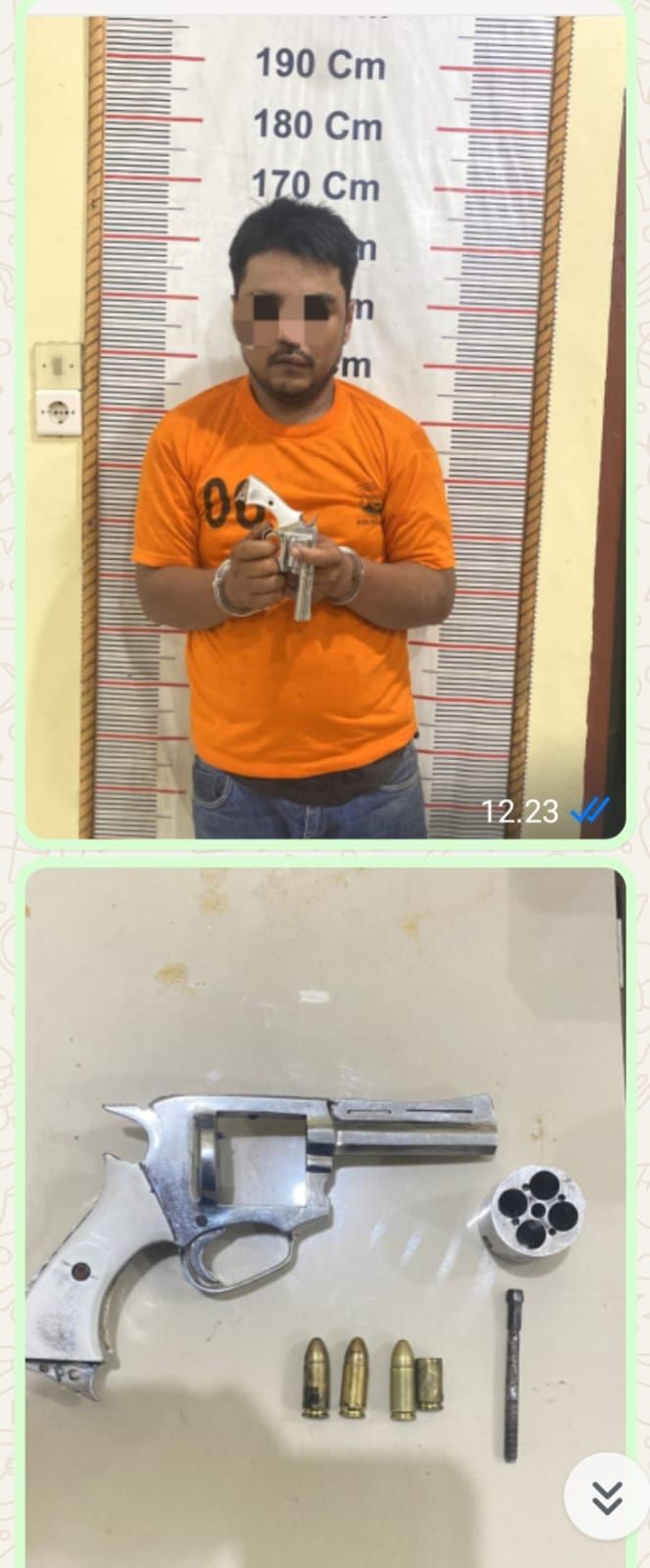 Polres Langkat Ringkus Pelaku Curas Bersenjata Api Rakitan di Hinai