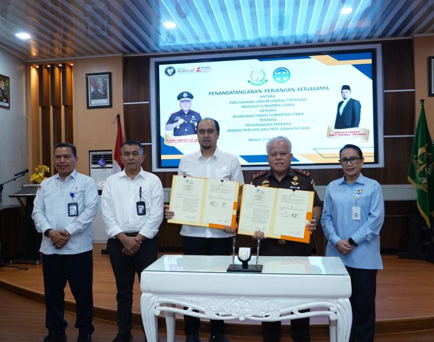 Perumda Tirtanadi Jalin Kerja Sama Hukum Datun dengan Kejati Sumut